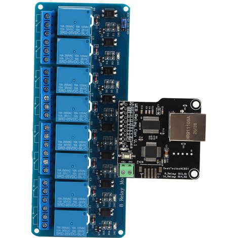 Ethernet-Steuermodul LAN WAN-Netzwerk Webserver RJ45-Anschluss 8-Kanal-Relais (1/5)