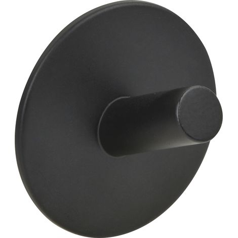 Technik-Team Kleiderhaken selbstklebend Dares ø 52mm - Klebehaken extra stark - Wandhaken, Stahl schwarz pulverbeschichtet (1/2)