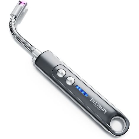 Brandson - Stabfeuerzeug, Lichtbogen Feuerzeug elektrisch, 100 Zündvorgänge, USB aufladbar Kerzenanzünder für Küche, Kerzen, Gasherde, Grill, Kamin (1/5)