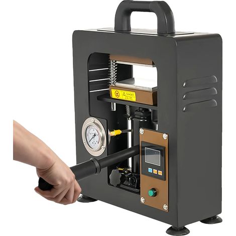 Machine de Presse Thermique Hydraulique, Pression de 5 Tonnes, Plaque de Chauffage Double (1/5)