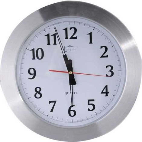 Reloj de pared de acero de 38 cm Ladydoc 07151