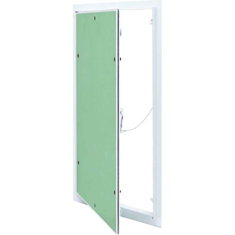 Panel de acceso Verde y Plata 35 x 55 cm Aluminio y Pladur vidaXL