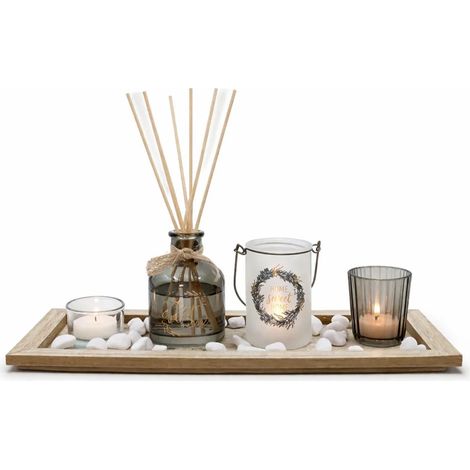 Coffret diffuseur parfum et bougies – Ambiance naturelle et déco