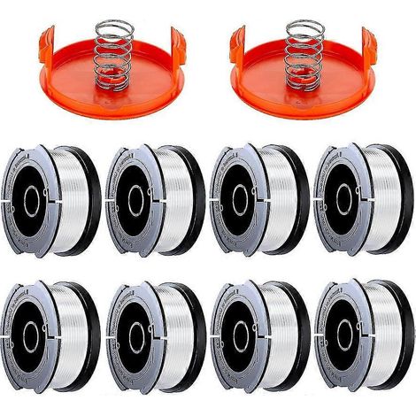 Bobine de fil de coupe-bordures Black & Decker (diamètre 1,65 mm, longueur 9 m, bobine de rechange de 8 pièces) (1/5)