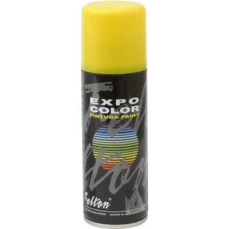 spray pintura. brillante. amarillo limón. 200 ml. interior y exterior - felton (1/2)