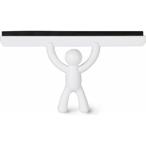 White Glass Shower Scraper, Size 26.7x15.9x5.1cm, Mirror Scraper, Countertop Glass Scraper, Household Cleaning Scraper (1/5)