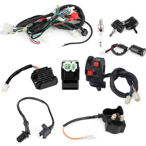 Faisceau de câbles de démarrage électrique pour moteur GY6 125cc 150cc quad et ATV (1/5)