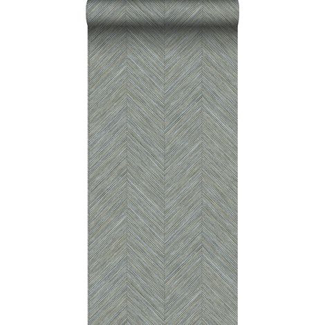 papier peint motif chevron bleu gris - Sanders & Sanders (1/5)