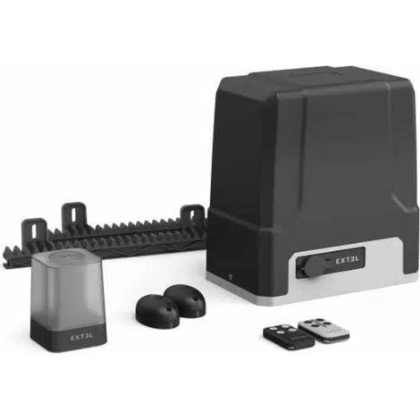 Extel – Kit de motorisation de portail coulissant 8m/500kg – Moteur en métal – Installation simplifiée – 761004 (1/6)
