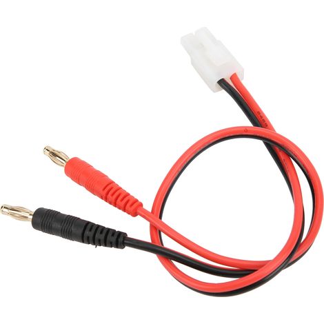 Câble de connexion RC 31.6cm 16AWG, prise mâle Tamiya vers fiche banane 4.0mm pour charge (1/5)