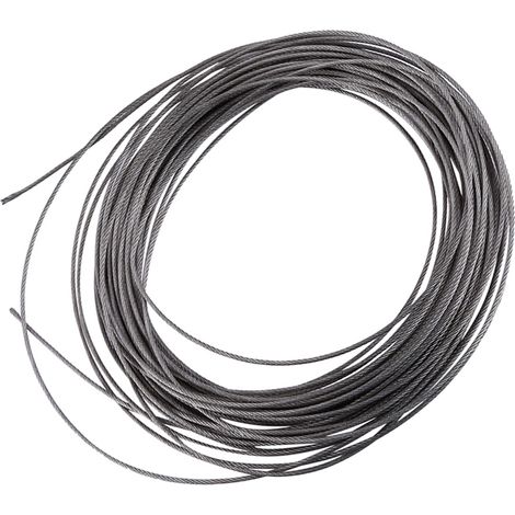 1 câble en acier inoxydable 304 de 15 mètres de diamètre 1,5 mm (1/5)