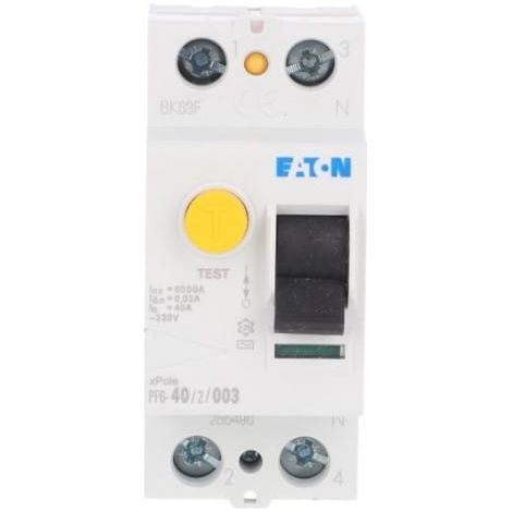 Disjoncteur différentiel 2P 40A 0,03A type AC PF6-40/2/003 286496