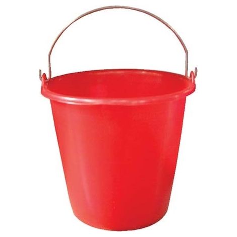 ALUMINIUM ET PLASTIQ - Seau ménage 12L gradué rouge