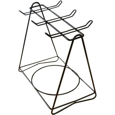 Portabicchieri triangolare in metallo, espositore per 6 tazze da caffè e tè, design elegante per il piano di lavoro della cucina - Crezuo