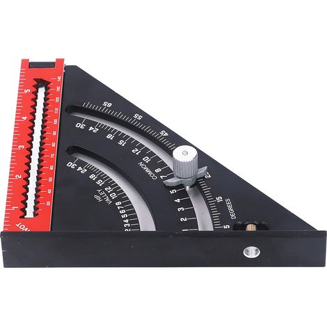 Klappbarer Dreieckswinkel aus Aluminium für Schreiner, präzises Messwerkzeug, robustes und leichtes Schreinerlineal (1/5)