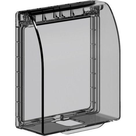 Boîtier protection prise étanche IP55 compatible fiche triangulaire pose facile pour salle de bain cuisine (1/5)