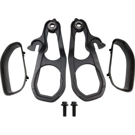 Crochets de remorquage avant gauche et droit avec lunette de pare-chocs, noir de rechange pour Dodge Ram 1500 avec moteur de 3,6 L 5,7 L 2019 2020 2021 2022 2023 remplace 82215268AB 82215268AB (1/3)