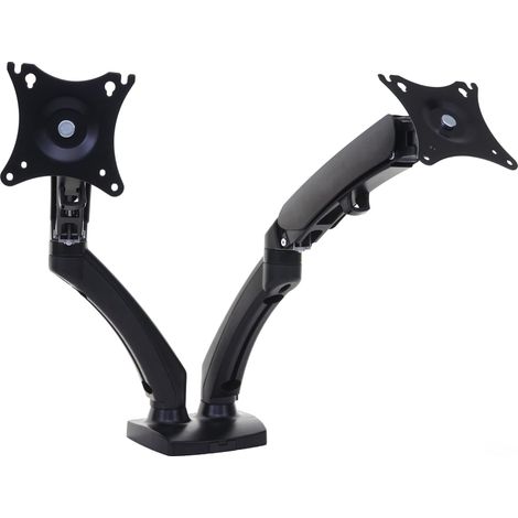 [NON UTILIZZATO] Staffa supporto schermo tv monitor orientabile HHG-764 10''-27'' vesa 75x75mm/100x100mm 2 braccia