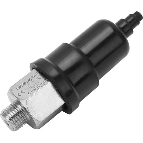 Pressostat pneumatique à membrane réglable, filetage 1/2 po, avec manchon en caoutchouc (1/5)