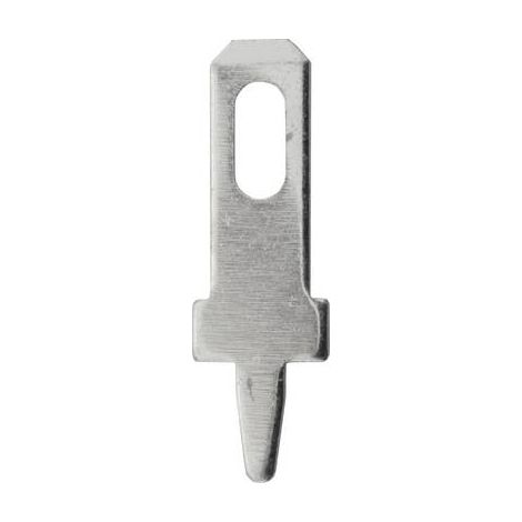 Languette 2.8 x 0.8 mm Vogt Verbindungstechnik 3773a08.68 180 ° non isolé métal 100 pc(s) (1/2)