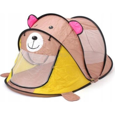 Kinder-Strandzelt für den Garten, faltbar, Teddybär-Design, 185 x 85 x 100 cm (1/3)