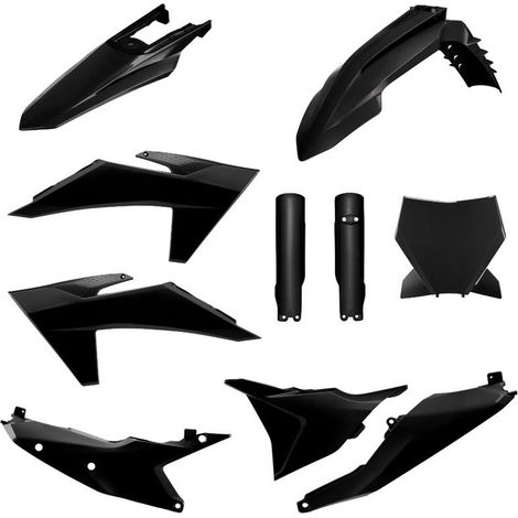 Kit di plastiche Polisport per KTM SX SXF XC 23 24 nere e resistenti