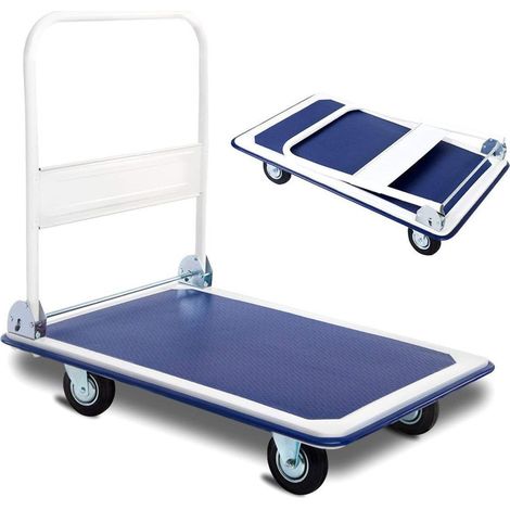 DASCK - Chariot Plateforme de Chargement Pliable avec Roues – 150 kg – Acier Renforcé – Compact et Robuste (1/5)