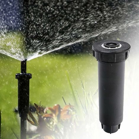 DEESSE SHOP - Arroseur de jardin, arroseur de pelouse à tête d'arrosage automatique de 1/2 pouce à turbine escamotable (1/5)