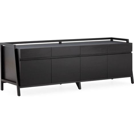 Buffet élégant noir en cèdre - Noir profond et chic (1/5)