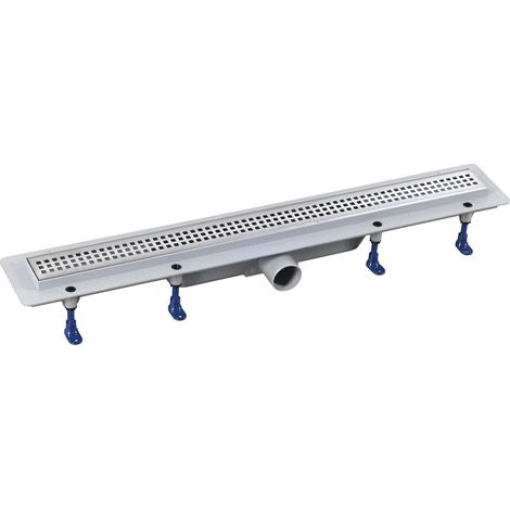 Polysan - Canaleta de ducha 81 cm, con rejilla, acero inoxidable 73651 (1/4)