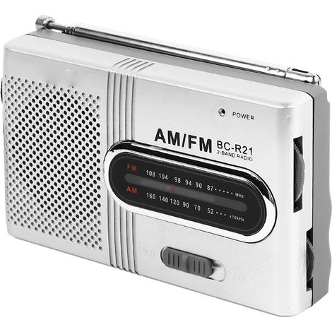 Radio portable à pointeur, signal stable, fonctionne sur piles, son clair, idéale pour les exercices matinaux et les voyages. Parfaite pour le sport matinal et les voyages. (1/5)