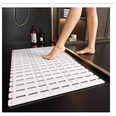 Tapis de Douche Antidérapant Anti-Moisissure - 68 x 40 cm - Adapté pour personnes âgées