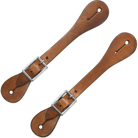 Rosso - Cinturini in cuoio per speroni western
