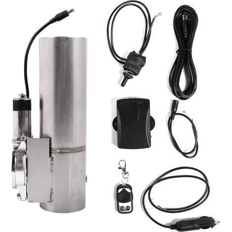Soupape universelle de dérivation d'échappement 3 pouces, à commande électrique et manuelle, avec télécommande. (1/5)