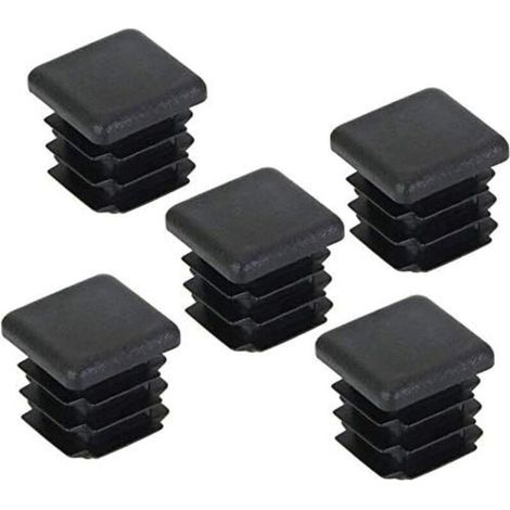 20 pcs Bouchon pour Pied de Chaisse,Bouchon pour Tuyau Carré, Capuchon pour Poteau Carré en Plastique pour Pieds de Meuble Trampoline Armoire Étagère Chaise, 35 x 35mm (1/5)