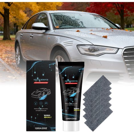 Auto-Kratzer-Reparaturset: Poliert und repariert Lackkratzer, ermöglicht bequeme Lackreparatur und Kratzerentfernung – 120 g x 1 + Nano-Tücher x 6 -- DE (1/5)