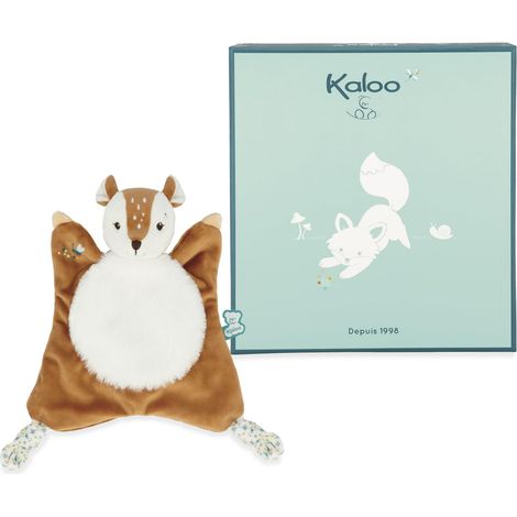 KALOO - Fripons - Doudou Quadrato Cerbiatto Nathan - Doudou Tenero e Ultra Soffice - 24 cm - Dalla Nascita, K205000 (1/5)