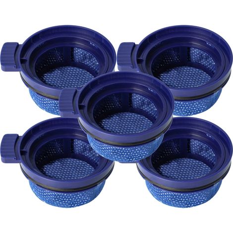 vhbw 5x filtro sostituisce Samsung DJ97-03090A per aspirapolvere - Filtro aria di scarico, blu