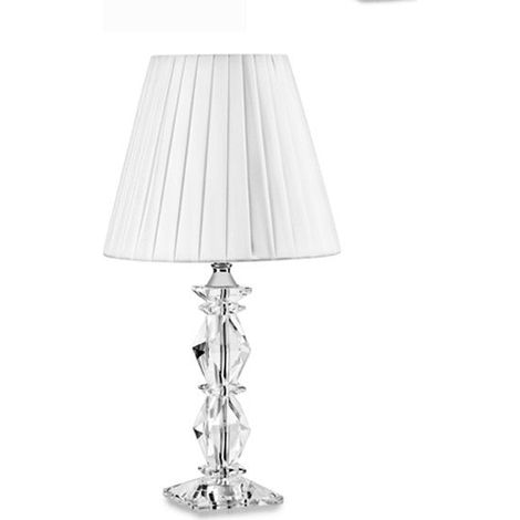 Fade Lampada in Cristallo Murano H 67 Cm – Lampada da Tavolo Elegante Design Classico