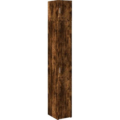 Maison Exclusive - Mobile Sottile Rovere Fumo 30x42,5x225 cm in Truciolato
