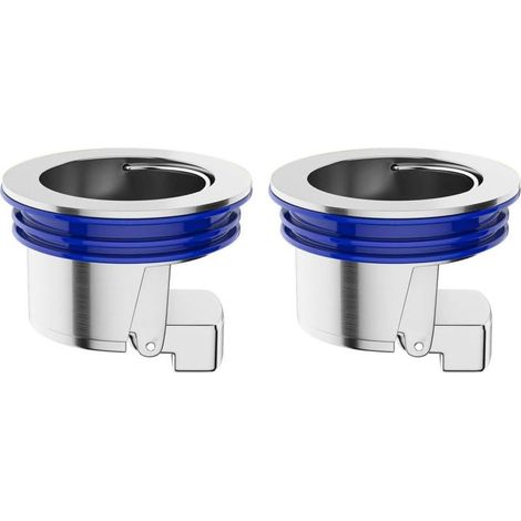 Clapet anti-odeur, 2 bouchons de douche anti-retour, siphon de sol anti-odeur à fermeture automatique, adapté aux siphons de sol d'un diamètre de 33 à 42 mm (1/5)