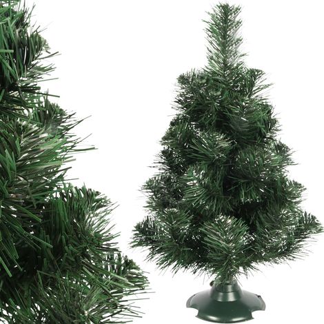 Albero di Natale artificiale, verde e argento, 45 cm, produttore polacco Goliat, pronto per essere aperto. (1/5)