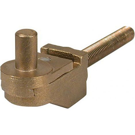 Afbat – Gond de portail à sceller cupro-aluminium – Résistance à la corrosion – Pour portails battants en aluminium ou composite – Longueur 80 mm (1/3)