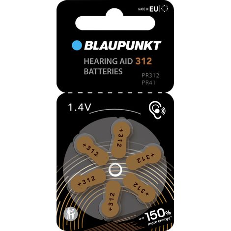 Blaupunkt Knopfzelle PR41-312 6 St. Zink-Luft