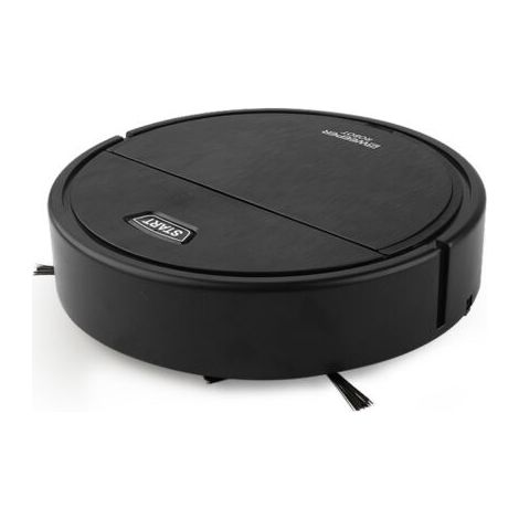 3 in 1 Multifunction Intelligent Robot Vacuum Cleaner Rechargeable Sweeping Strong Suction for Home Cleaning Black (1/5)