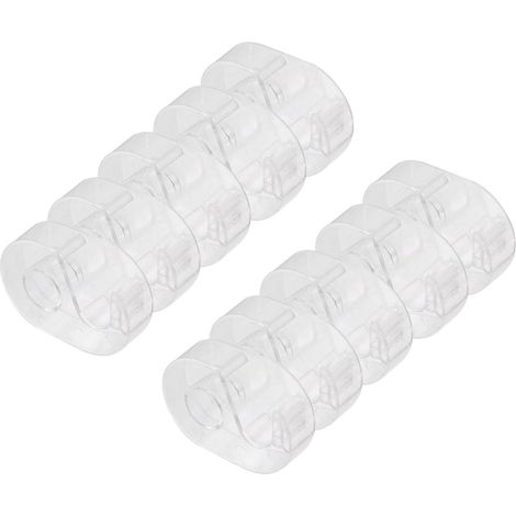 Klebebandspender 10 Stück Transparent mit Cutter Kleiner