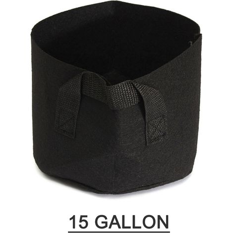 Sac de culture noir pour plantes, bac surélevé, jardinière à fleurs, potager surélevé (15 gallons) (1/2)