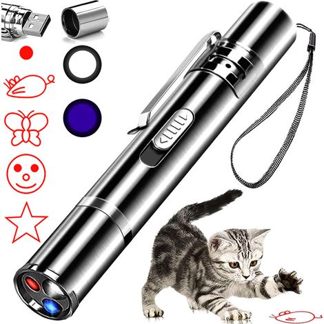 Laserspielzeug für Katzen, Laserpointer, interaktives Spielzeug für Wohnungskatzen, Köderstangen für die Jagd im Freien