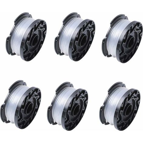 Accesorio para desbrozadora - A6481 A6485 Carrete de hilo para desbrozadoras Black & Decker, paquete de 6 (1/5)