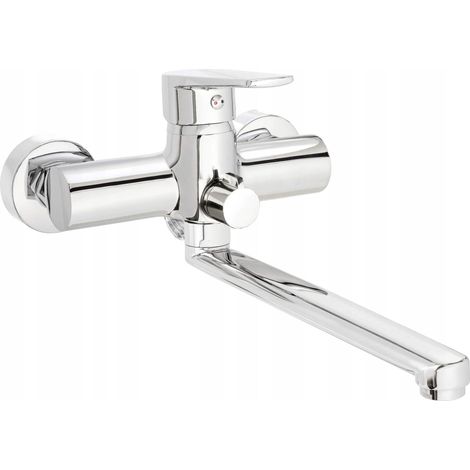 Deante Tubo Robinet lavabo mural chrome design moderne